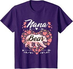 Nana Bear Shirt for Women - Mother's Day and Birthday Tshirt