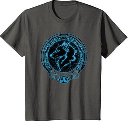 Viking Fenris Wolf Celtic Triskelion Symbol T-Shirt