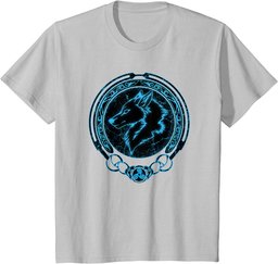 Viking Fenris Wolf Celtic Triskelion Symbol T-Shirt