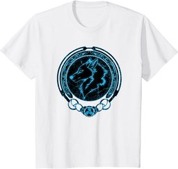Viking Fenris Wolf Celtic Triskelion Symbol T-Shirt