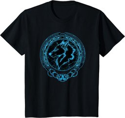 Viking Fenris Wolf Celtic Triskelion Symbol T-Shirt