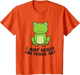 I Just Really Like Frogs Ok? Cute Frogs T-Shirt