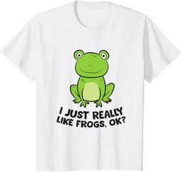 I Just Really Like Frogs Ok? Cute Frogs T-Shirt