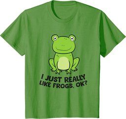 I Just Really Like Frogs Ok? Cute Frogs T-Shirt