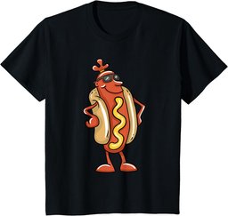 Cool Dancing Hot Dog Gift Funny Hotdog Gifts T-Shirt