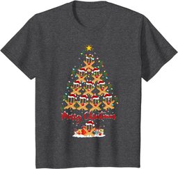 Cricket Christmas Tree Lights Funny Cricket Xmas T-Shirt