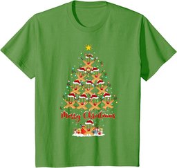 Cricket Christmas Tree Lights Funny Cricket Xmas T-Shirt