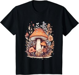 Cute Cottagecore Mushroom | Mushroom Collector Girls Women T-Shirt