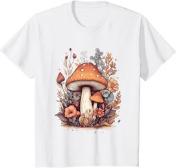 Cute Cottagecore Mushroom | Mushroom Collector Girls Women T-Shirt