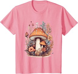 Cute Cottagecore Mushroom | Mushroom Collector Girls Women T-Shirt