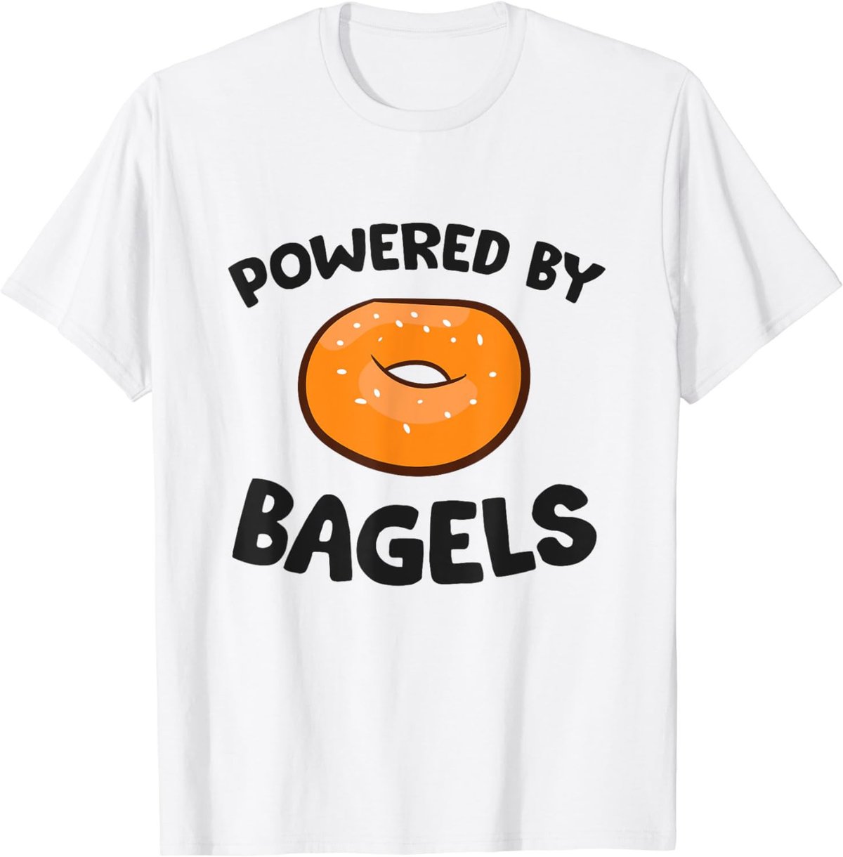 Powered By Bagels Breakfast Love Bagel T-Shirt