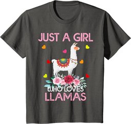 Llama Animal Lover Gift Just A Girl Who Loves Llamas T-Shirt