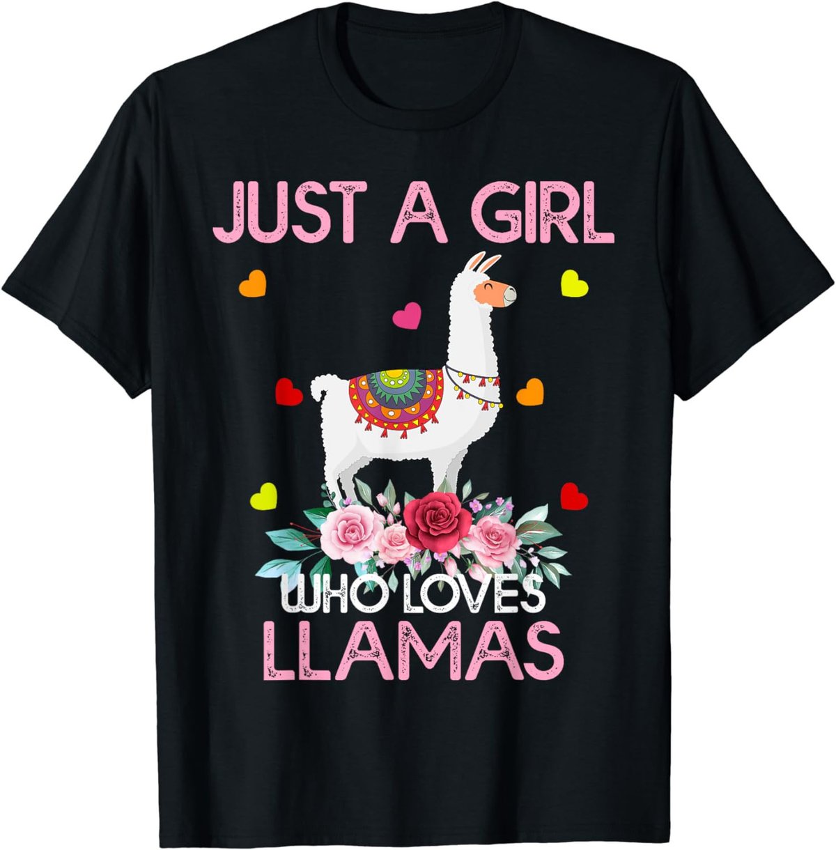 Llama Animal Lover Gift Just A Girl Who Loves Llamas T-Shirt