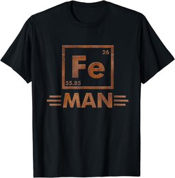 Fe Man Science T-Shirt - Funny Adults & Kids Tee or Gifts T-Shirt
