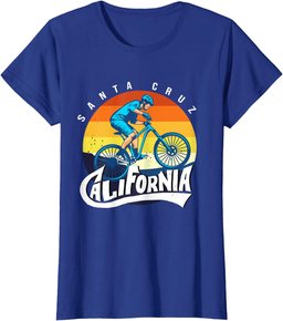 Retro Vintage Biking Santa Cruz California Bicycle Biking T-Shirt