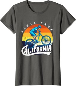 Retro Vintage Biking Santa Cruz California Bicycle Biking T-Shirt