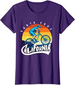 Retro Vintage Biking Santa Cruz California Bicycle Biking T-Shirt