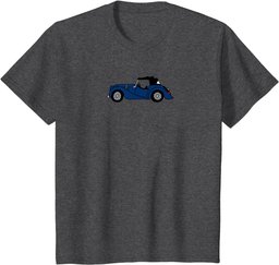 Morgan Blue 4+4 4/4 English Sportscar Antique Car Roadster T-Shirt
