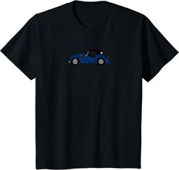 Morgan Blue 4+4 4/4 English Sportscar Antique Car Roadster T-Shirt