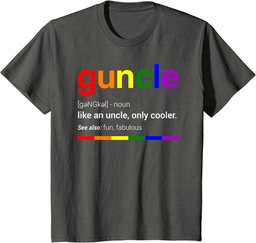 Guncle Definition T-shirt Funny Gift For Gay Uncle T-Shirt
