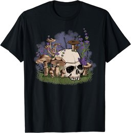 Cottagecore Aesthetic Mushroom Man Goblincore Fantasy T-Shirt