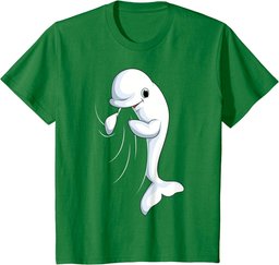 Beluga Whale Kids Boys Girls Women T-Shirt