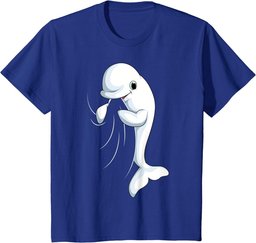 Beluga Whale Kids Boys Girls Women T-Shirt