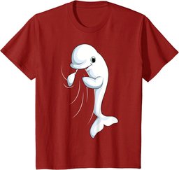 Beluga Whale Kids Boys Girls Women T-Shirt