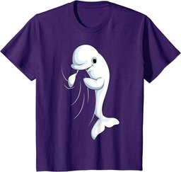 Beluga Whale Kids Boys Girls Women T-Shirt