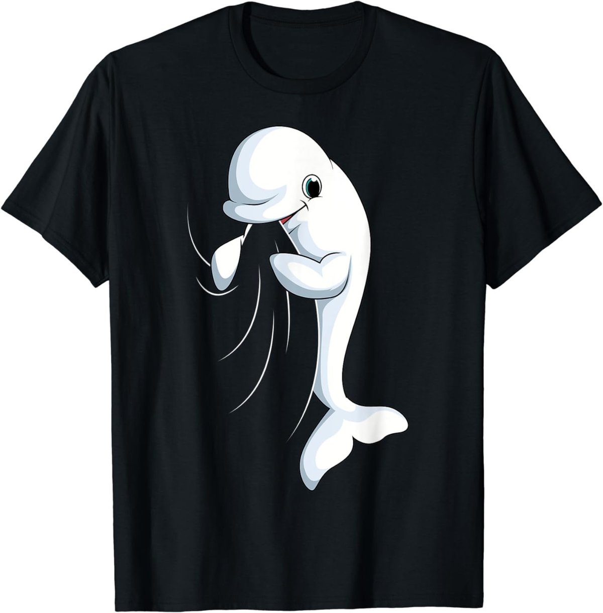 Beluga Whale Kids Boys Girls Women T-Shirt