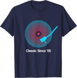 Classic Since '05 Vinyl - 19th Birthday Gift Idea for Men T-Shirt
