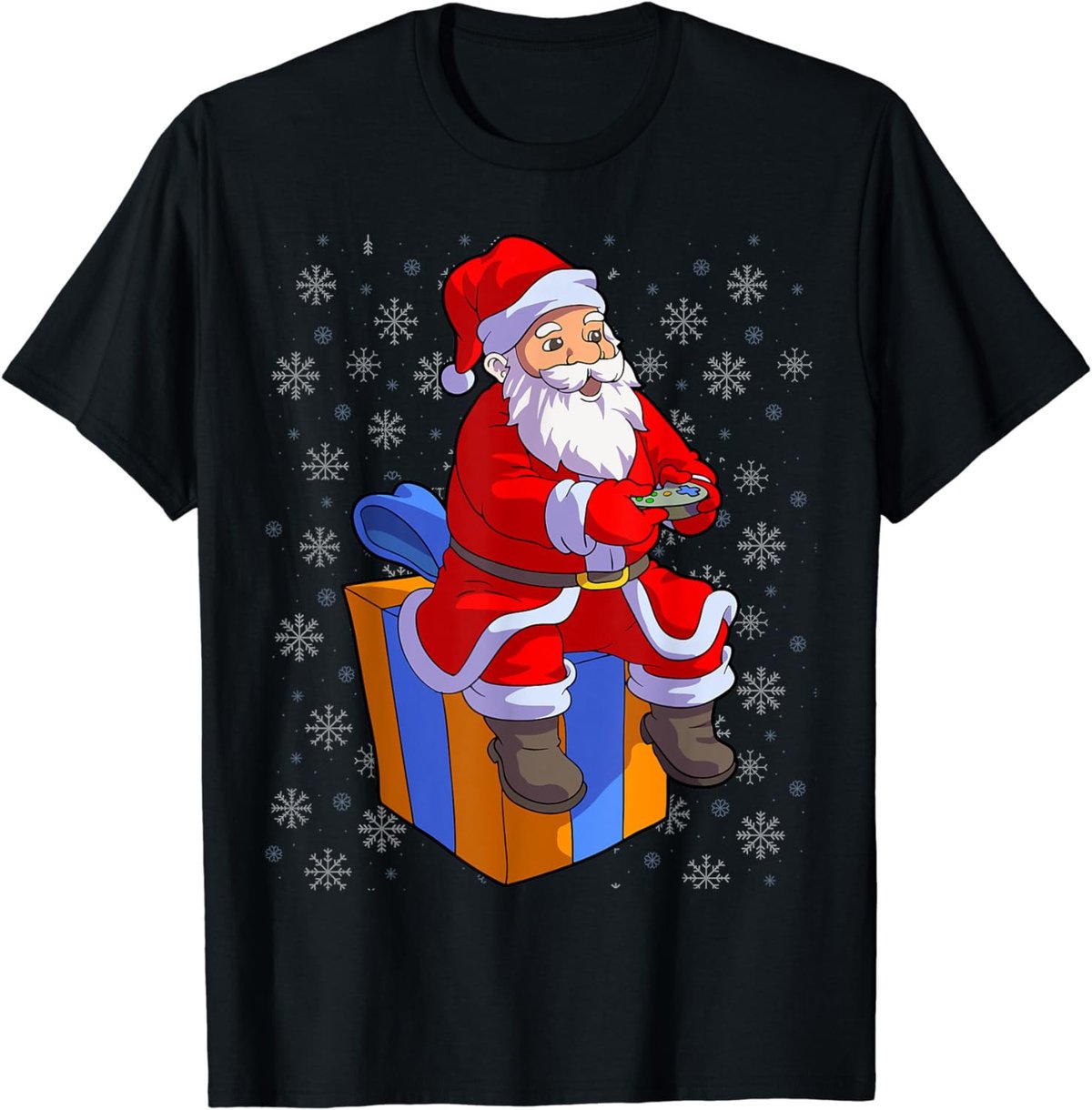 Christmas Kids Boys Men Shirt Santa Video Gamer Xmas T-Shirt