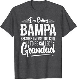 Bampa Tee Shirt from Grandchildren Funny Grandfather Bampa T-Shirt