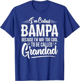 Bampa Tee Shirt from Grandchildren Funny Grandfather Bampa T-Shirt