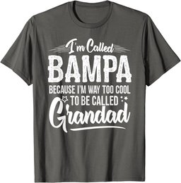 Bampa Tee Shirt from Grandchildren Funny Grandfather Bampa T-Shirt