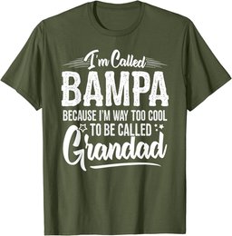 Bampa Tee Shirt from Grandchildren Funny Grandfather Bampa T-Shirt