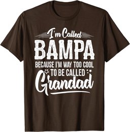 Bampa Tee Shirt from Grandchildren Funny Grandfather Bampa T-Shirt