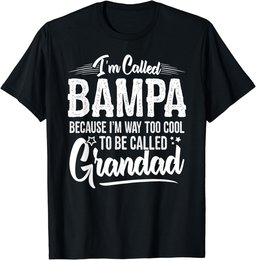 Bampa Tee Shirt from Grandchildren Funny Grandfather Bampa T-Shirt