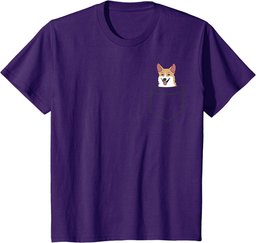 Corgi Dog In The Pocket Cute Dog Pocket Welsh Corgi T-Shirt