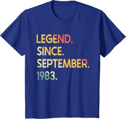40th Birthday Vintage 1983 40 Year Old for Men Women T-Shirt