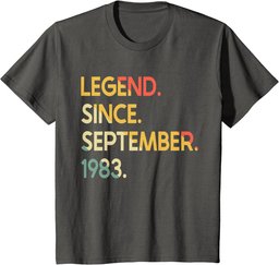 40th Birthday Vintage 1983 40 Year Old for Men Women T-Shirt