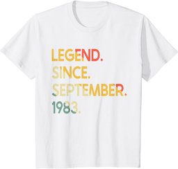 40th Birthday Vintage 1983 40 Year Old for Men Women T-Shirt