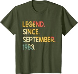 40th Birthday Vintage 1983 40 Year Old for Men Women T-Shirt