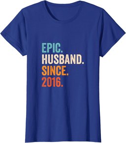 Epic Husband Since 2016 | 8th wedding anniversary 8 years T-Shirt