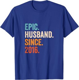 Epic Husband Since 2016 | 8th wedding anniversary 8 years T-Shirt
