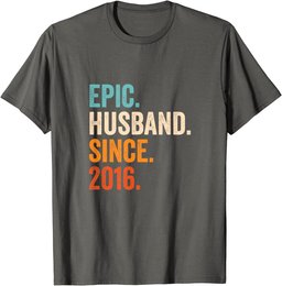 Epic Husband Since 2016 | 8th wedding anniversary 8 years T-Shirt