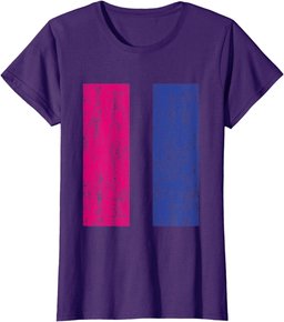 Vintage Bisexual Pride Flag Bi Men Women T-Shirt