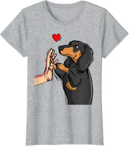 Dachshund Love Weiner Dog Mom Funny Girls Gift T-Shirt