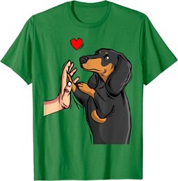 Dachshund Love Weiner Dog Mom Funny Girls Gift T-Shirt