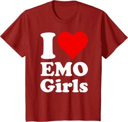 I LOVE HEART EMO GIRLS T-Shirt